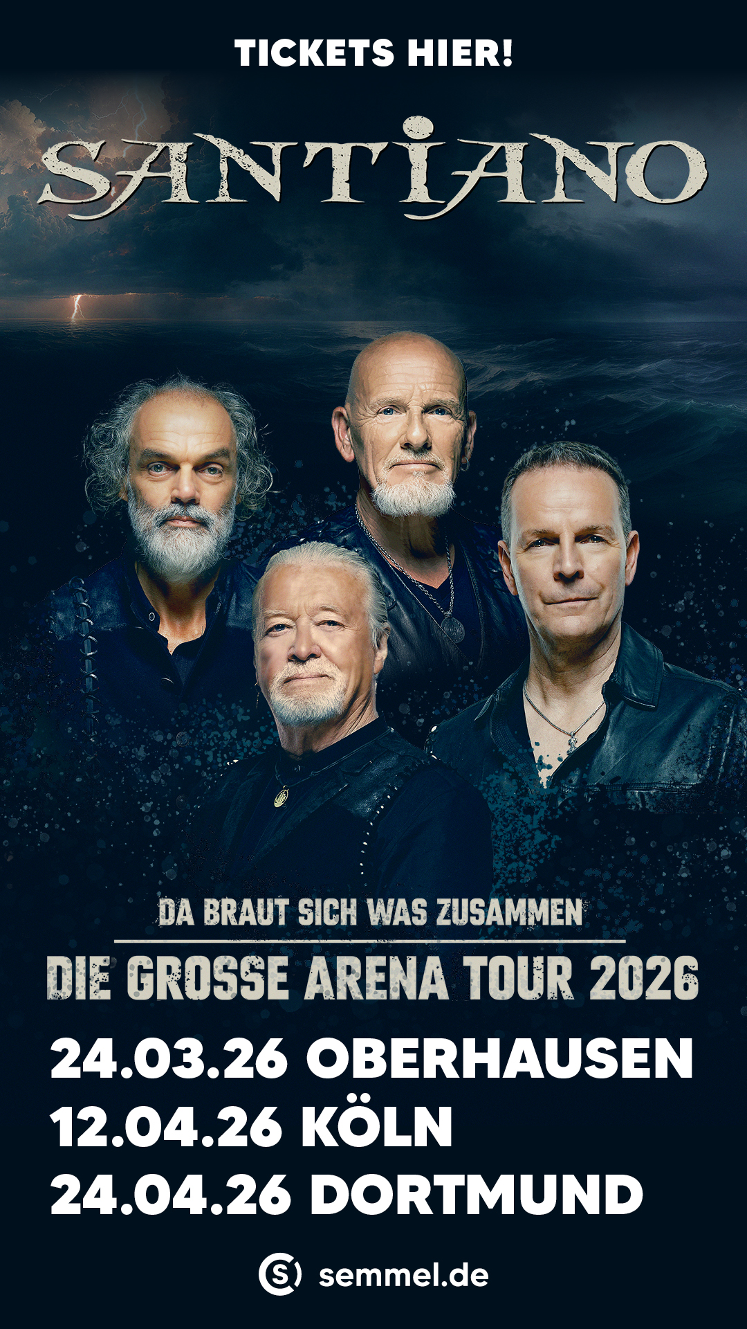 Santiano Die grosse Arena Tour Oberhausen Köln Dortmund