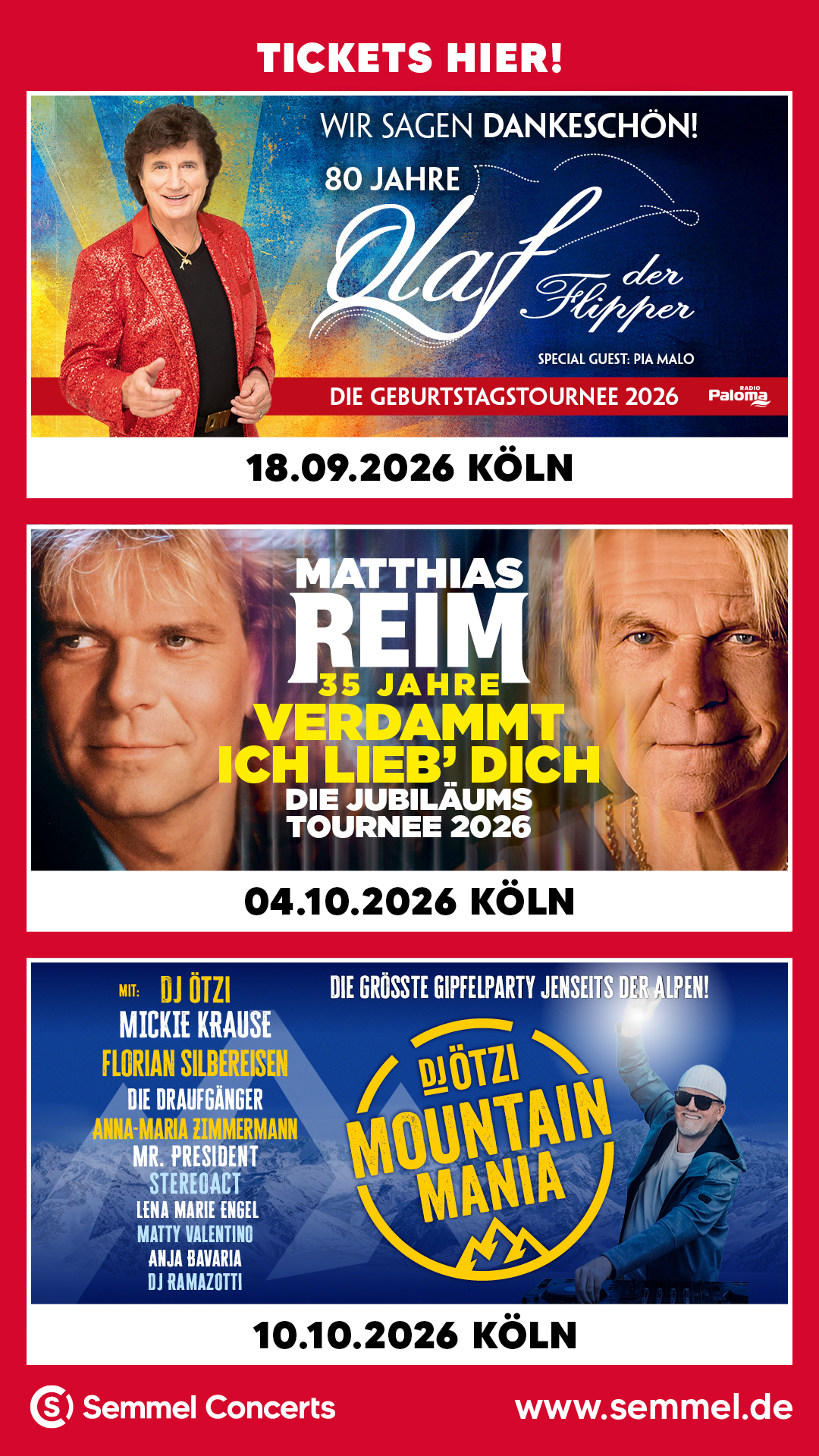 Ab sofort im Vorverkauf