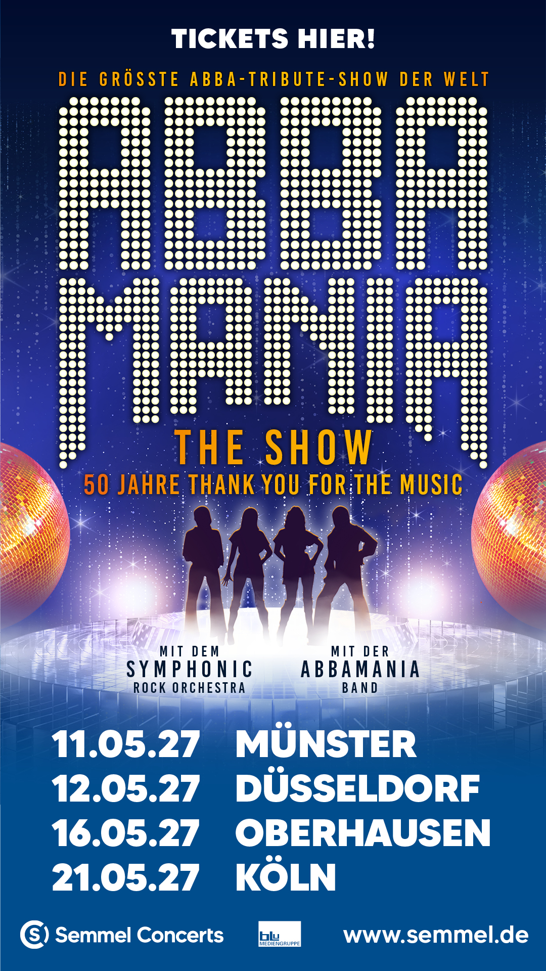 ABBAMANIA The Show Tickets bei uns erhältlich!